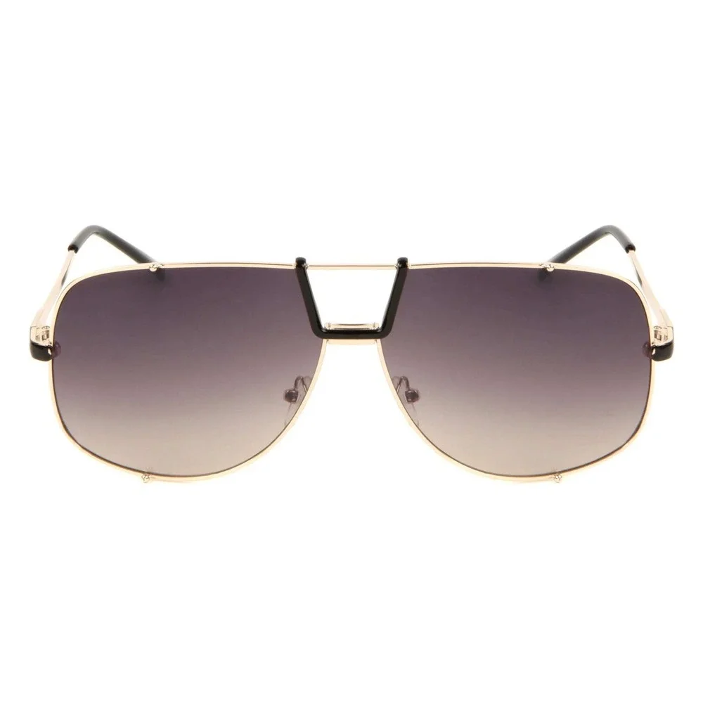 Sunglasses‎ Gold Frame Brown Lens Fashion Pilot Sun Glasses Men UV400 Protection